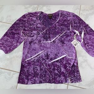 NWT Jane Ashley Casual Top Size M